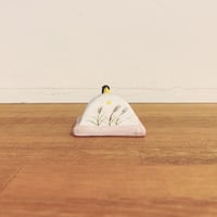 青森 土人形 鳥 鶏 福原英治郎？ 郷土人形 民芸 アンティーク オブジェ 青森土人形・福原英治郎『座天神』 | 象々の郷土玩具
