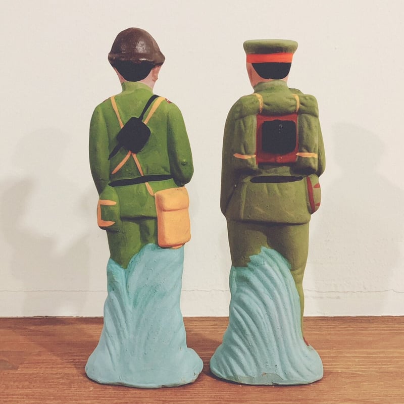 軍人さん土人形11cm24cm10cm 軍人さん土人形11cm24cm10cm