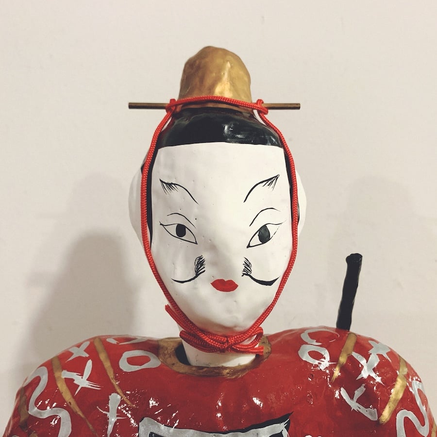 郷土玩具　土人形　天神　張子　まとめ売り22点　置物 大阪張り子『天神』 | 象々の郷土玩具