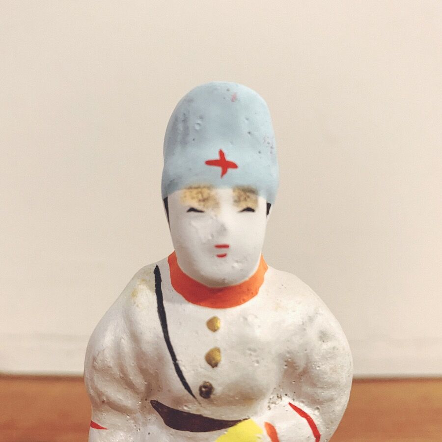 軍人さん土人形11cm24cm10cm