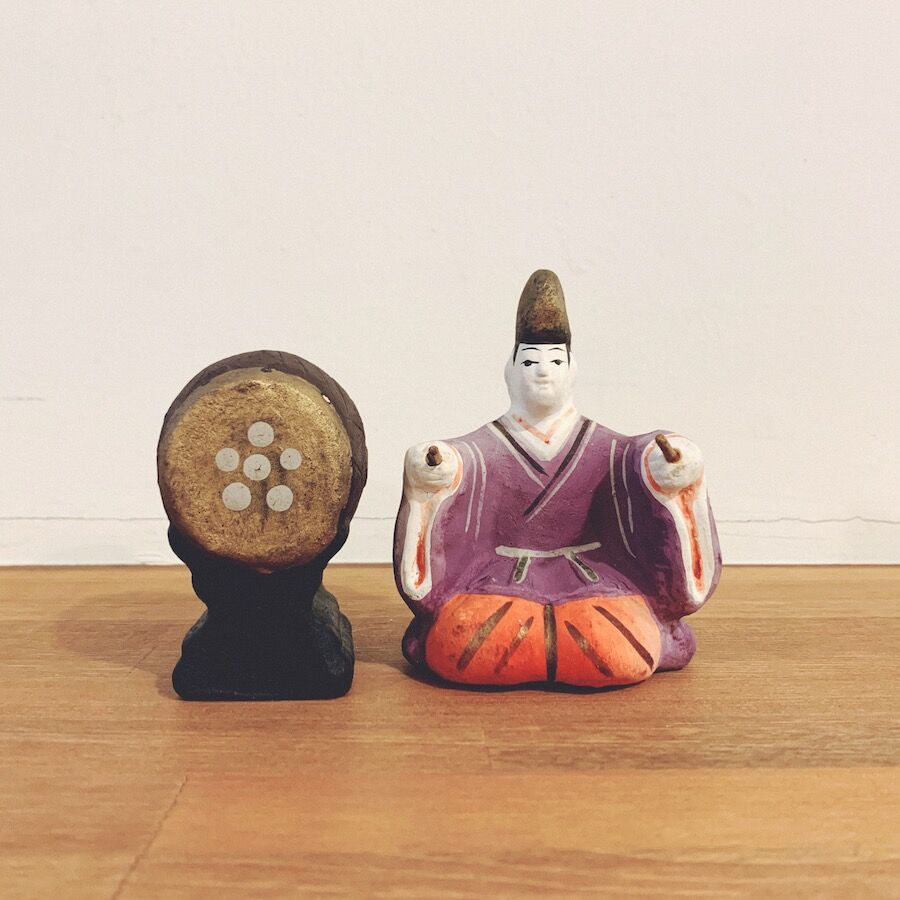 富山土人形・渡辺信秀『神主太鼓』 | 象々の郷土玩具