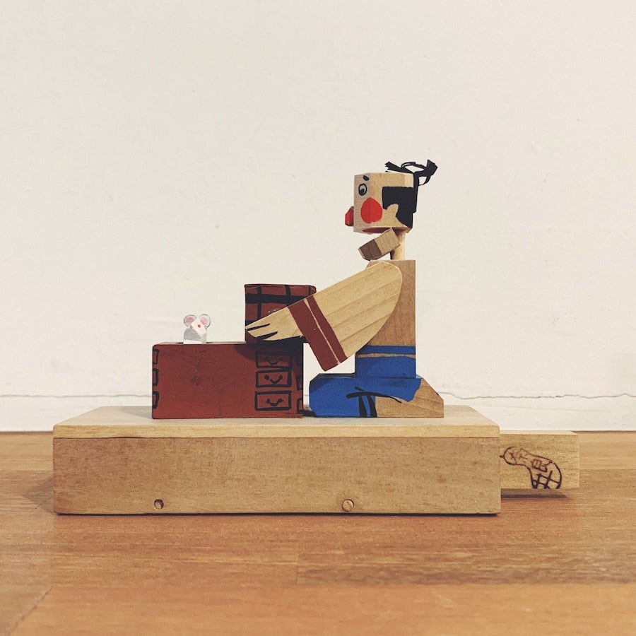 奈良井宿　からくり玩具　びっくりねずみ　廃絶　民芸品　郷土玩具 fit=scale-down,w=1200
