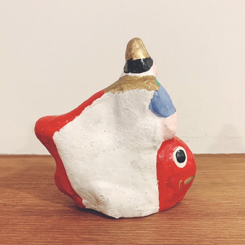 八橋人形の『鯛乗り恵比寿』 | 象々の郷土玩具