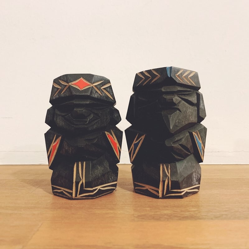 北海道『アイヌの夫婦こけし』 | 象々の郷土玩具