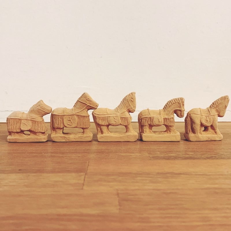 紀州國木の國陶芸会『和歌山土馬』5個 | 象々の郷土玩具