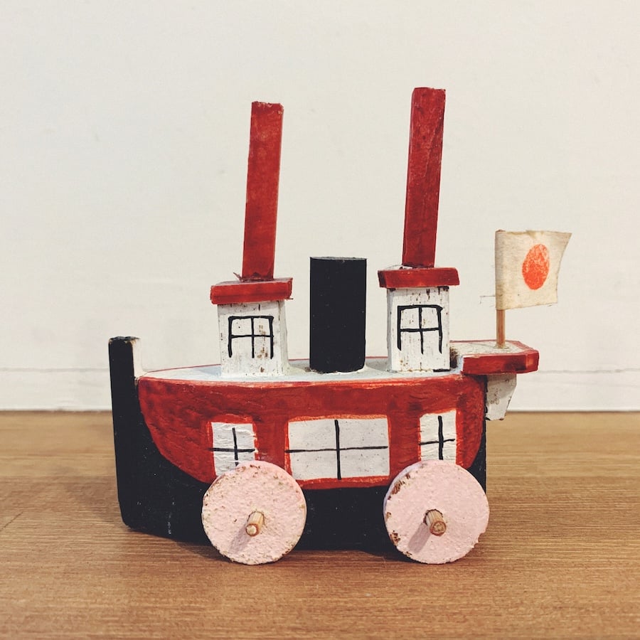 【値下げ】島根 郷土玩具・松江のぽんぽん蒸気船 fit=scale-down,w=1200