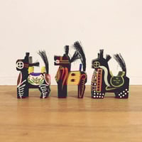 新潟県・水原(山口)人形『三角だるま 3点組』 | 象々の郷土玩具