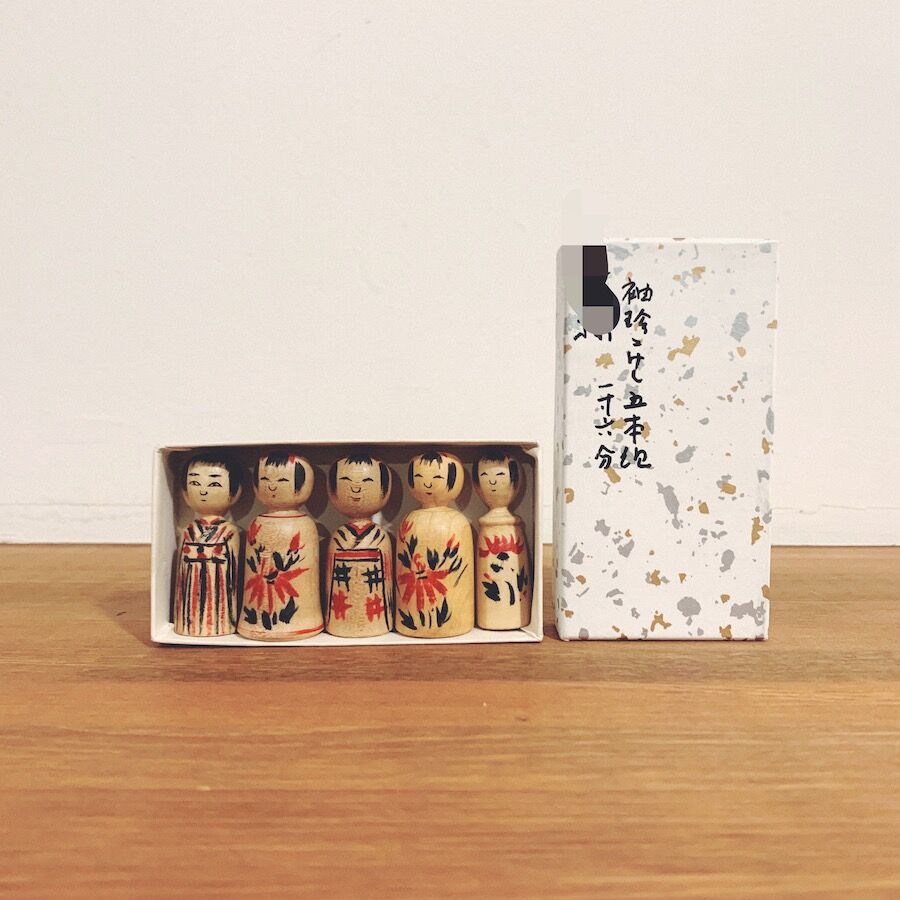 阿部平四郎の『袖珍こけし・5本組』 | 象々の郷土玩具
