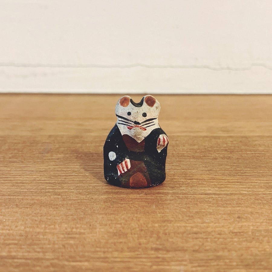 北尾製？手びねり 初辰猫 住吉大社授与品 土人形 郷土人形郷土玩具 古道具 北尾製？手びねり 初辰猫 住吉大社授与品 土人形 郷土人形郷土