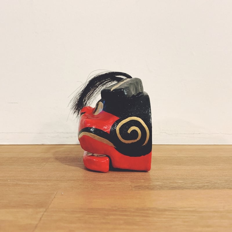 K160・廿日市張子獅子頭・　郷土玩具、子供のおもちゃ、縁起物、民俗、伝統工芸 K160・廿日市張子獅子頭・ 郷土玩具、子供のおもちゃ、縁起物