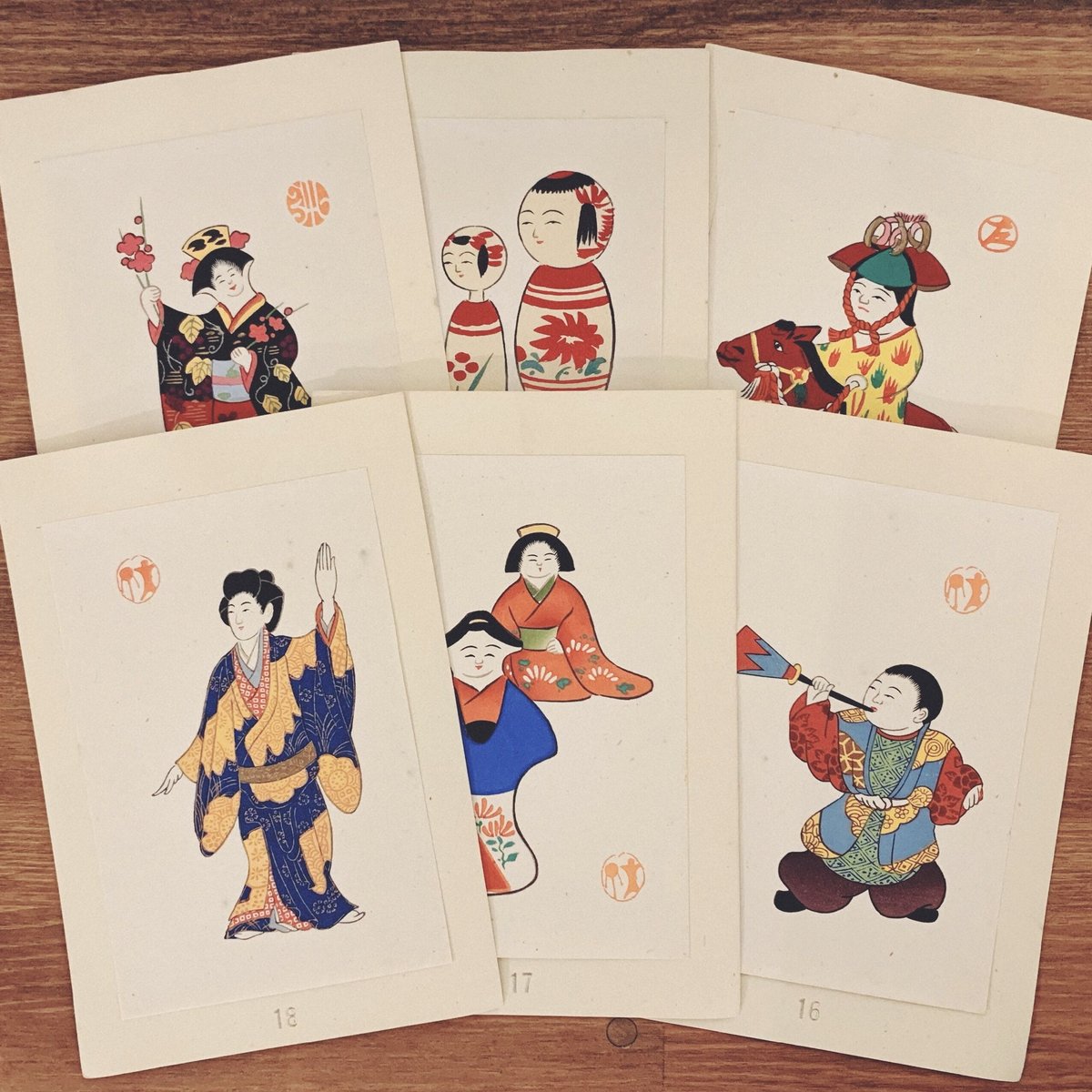 みよろ人形 「水辺興談」戦後複製品 三四郎人形 郷土人形 古道具