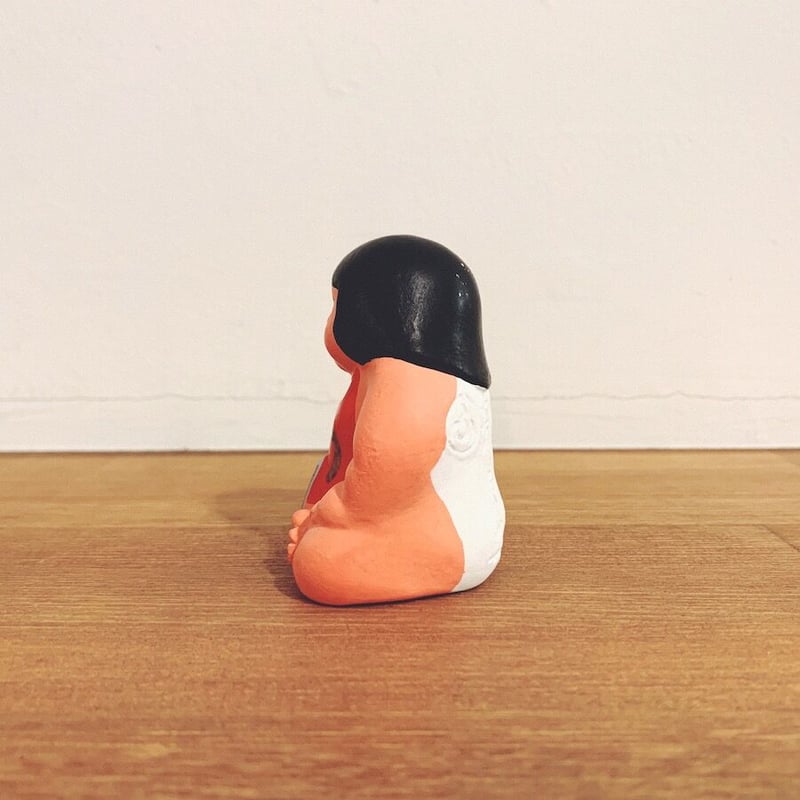 奈良井の土人形『金太郎』 | 象々の郷土玩具