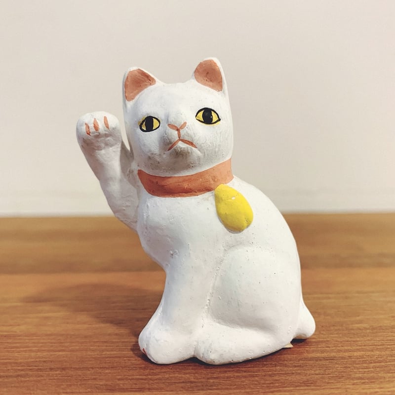 今戸人形『招き猫一対』 | 象々の郷土玩具