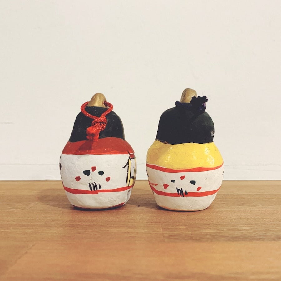 赤膚焼窯元・小川二楽『雛土鈴』 | 象々の郷土玩具