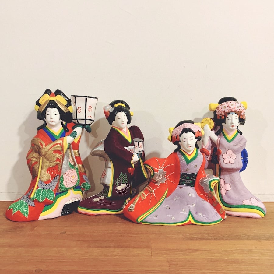 名古屋土人形・野田末吉『静御前』 | 象々の郷土玩具