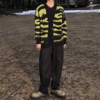 ゼブラカーディガン