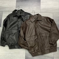 レザーブルゾンジャケット