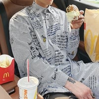 スマイルストライプシャツ