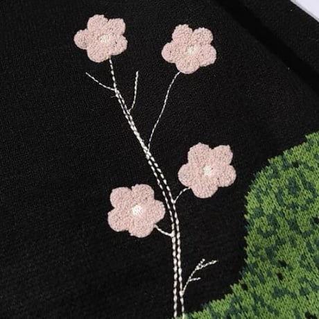 お花ニット