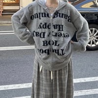 モヘアZIPパーカー