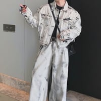 タイダイデニムパンツ