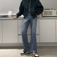 デニムフレアパンツ