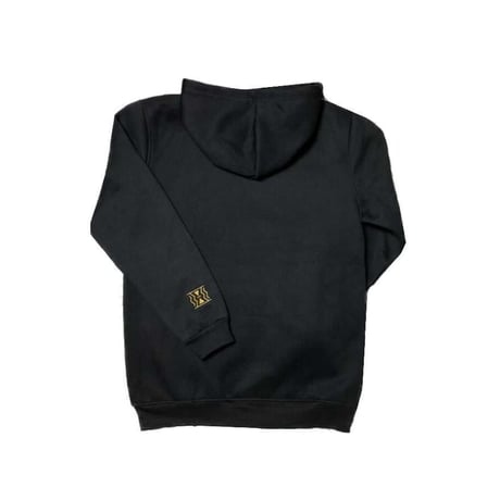 ゴールド刺繍     パーカー       ブラック  |  Gold embroidery sweatshirts black