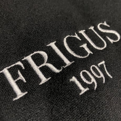 ホワイト刺繍 パーカーブラック   | White embroidery sweatshirts black