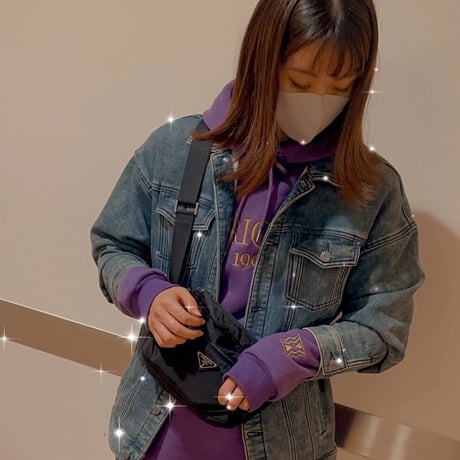 ゴールド 刺繍    パーカーパープル        |   Gold embroidery sweatshirts purple