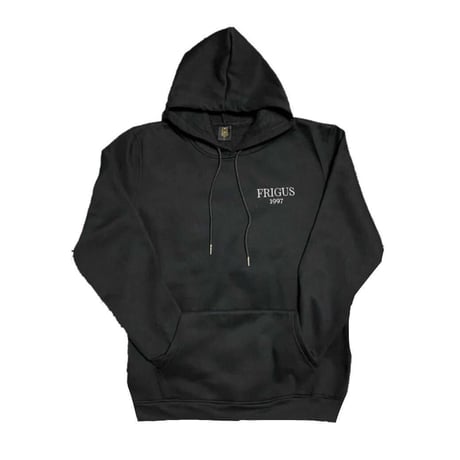 ホワイト刺繍 パーカーブラック   | White embroidery sweatshirts black