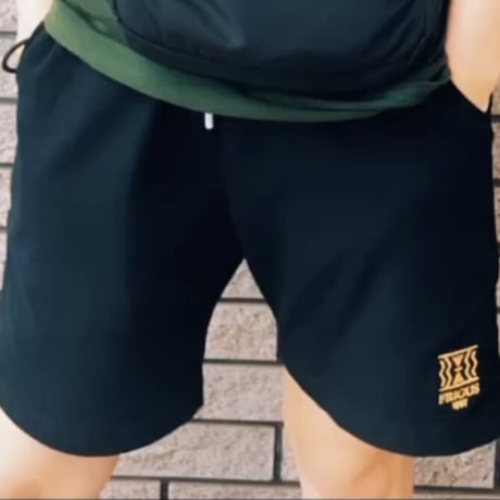 FRIGUS BLACK SHORT  PANTS | フリーグスブラックハーフパンツ