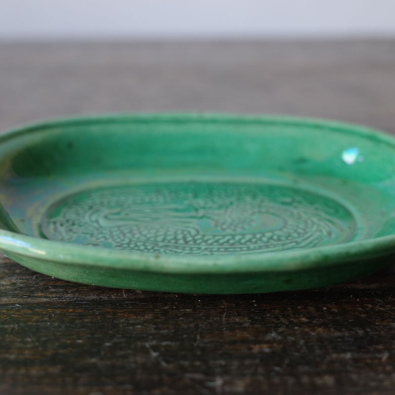 1セット限定珉平焼龍門小判形豆皿5枚 アンティーク