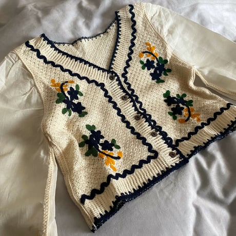 刺繍 カーディガンシャツ