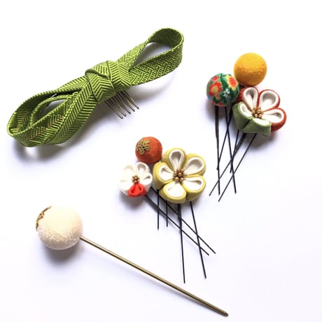 【送料無料】和飾り　髪飾りセット000Ｊ