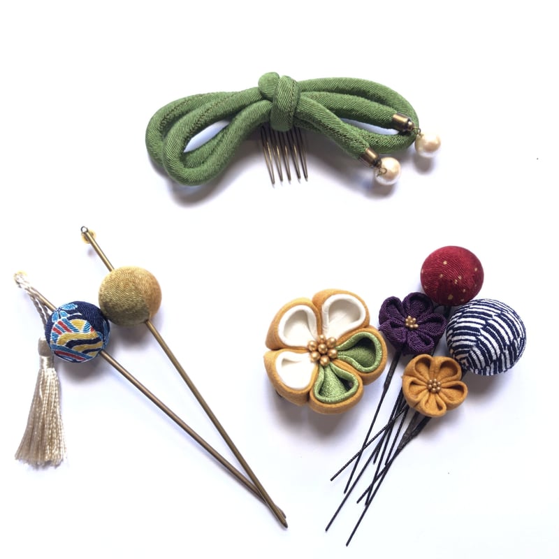 送料無料】和飾り 髪飾りセット000I | Chigusa