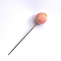 花座金のかんざし　珊瑚色