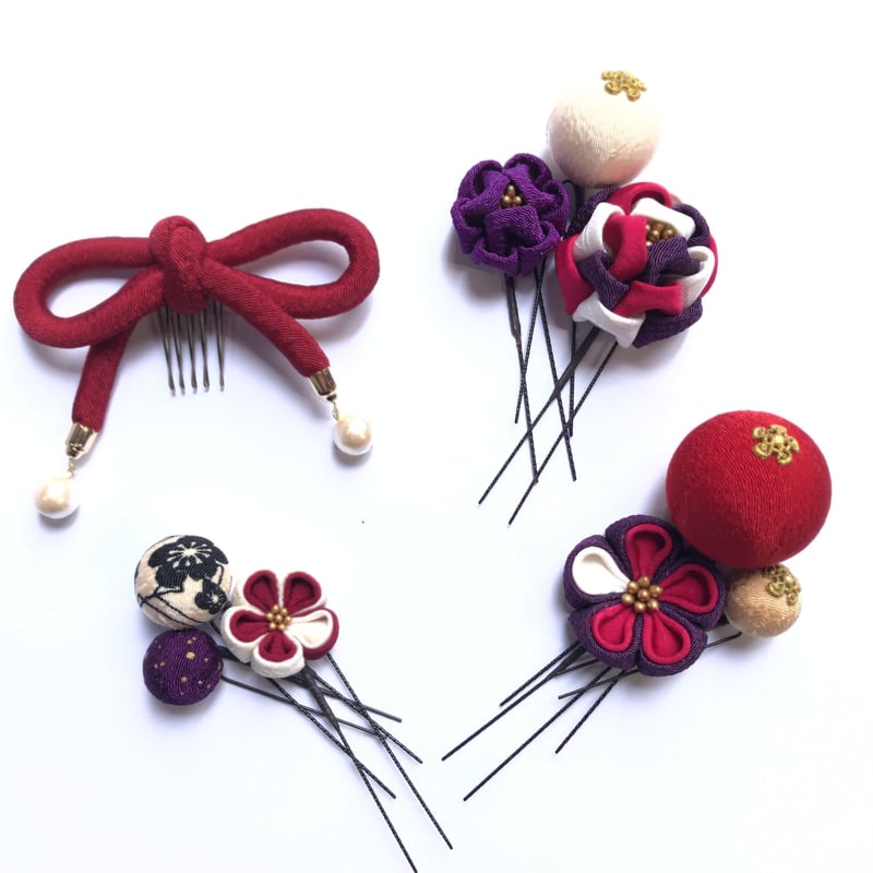 送料無料】和飾り 髪飾りセット000G | Chigusa