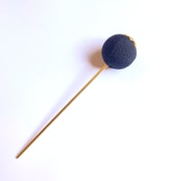 花座金のかんざし　ブラック