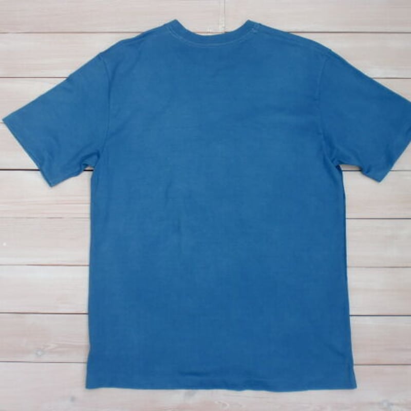 藍染めTシャツ 4段グラデーション ボーダー 日本製 | まるみ堂