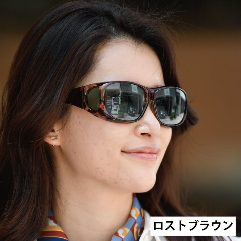 ジーロット 『マスクを掛けても曇らない』偏光オーバーグラス ZE