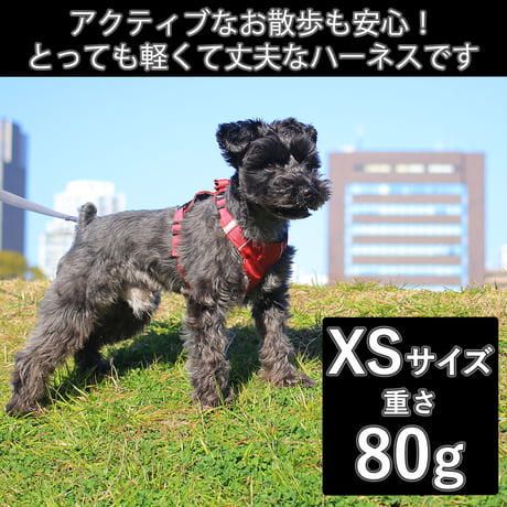 日本製ハーネス【XSサイズ】カラー【赤】