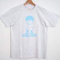 とどこTシャツ　アッシュ＋ライトブルー