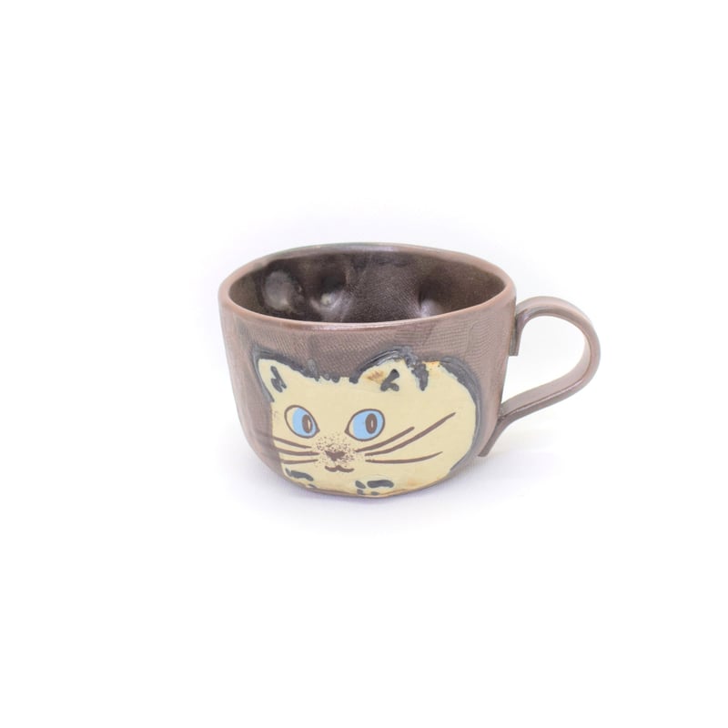 エンボス猫 マグ | 陶器のお店HASEGAWA
