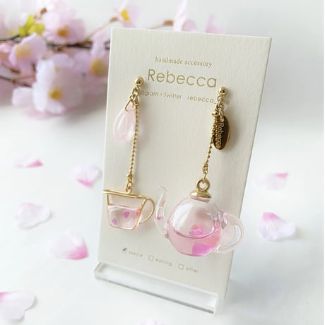 Rebecca ハンドメイド ピアス ホットケーキ 液体アクセサリー 【公式通販】