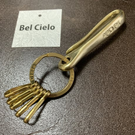 Bel Cielo 真鍮製　ラージロゴフック&リングキホルダー　BLF05