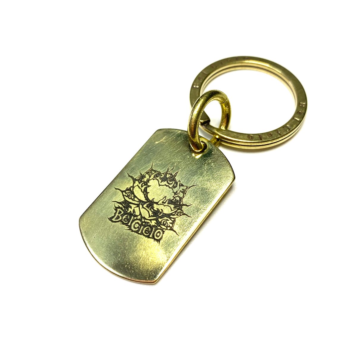 ㉒Dog Tag 薔薇 チェーン付き 真鍮 fit=scale-down,w=1200