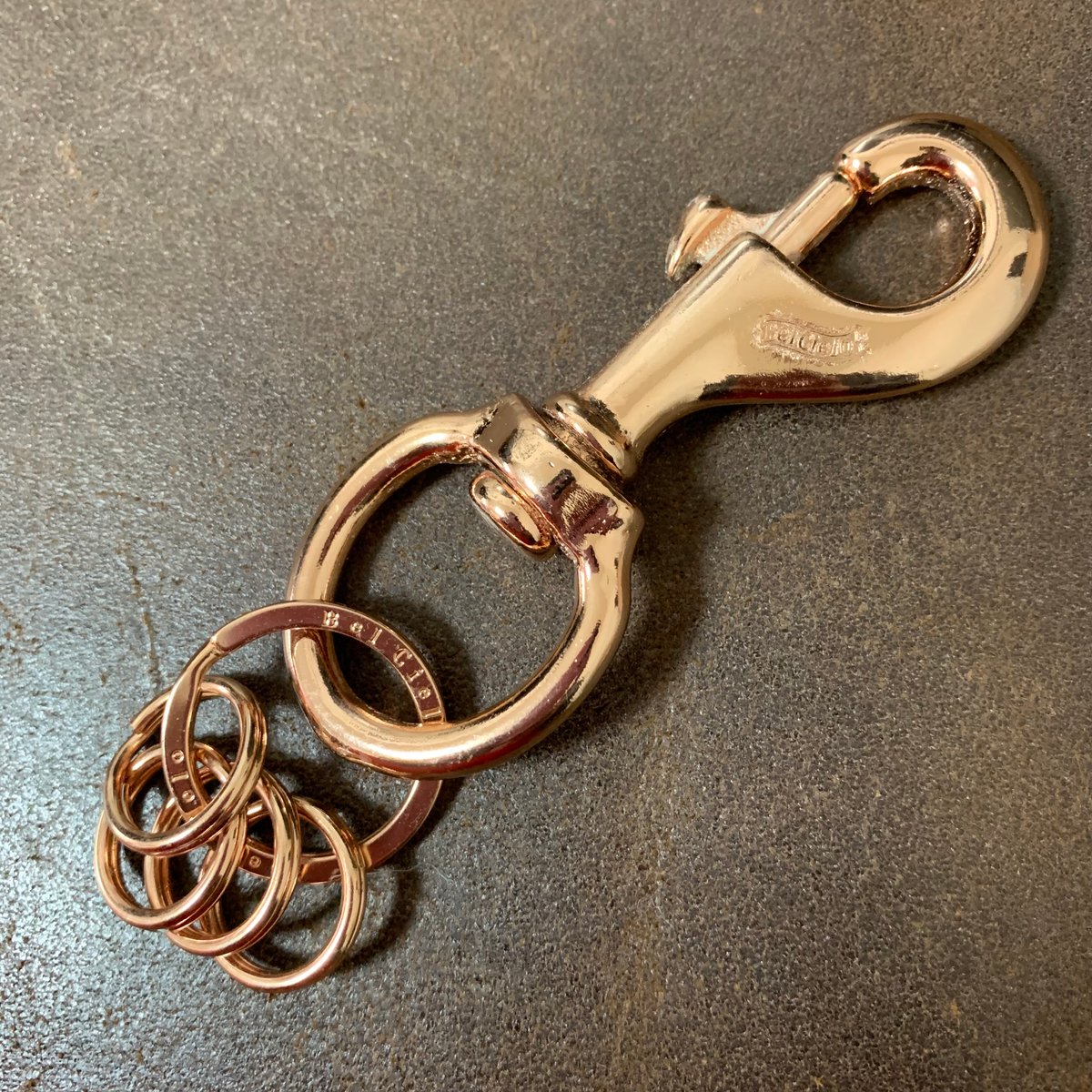 アウトレット】Bel Cielo 真鍮製 ヘビーウェイトナスカンキーホルダー