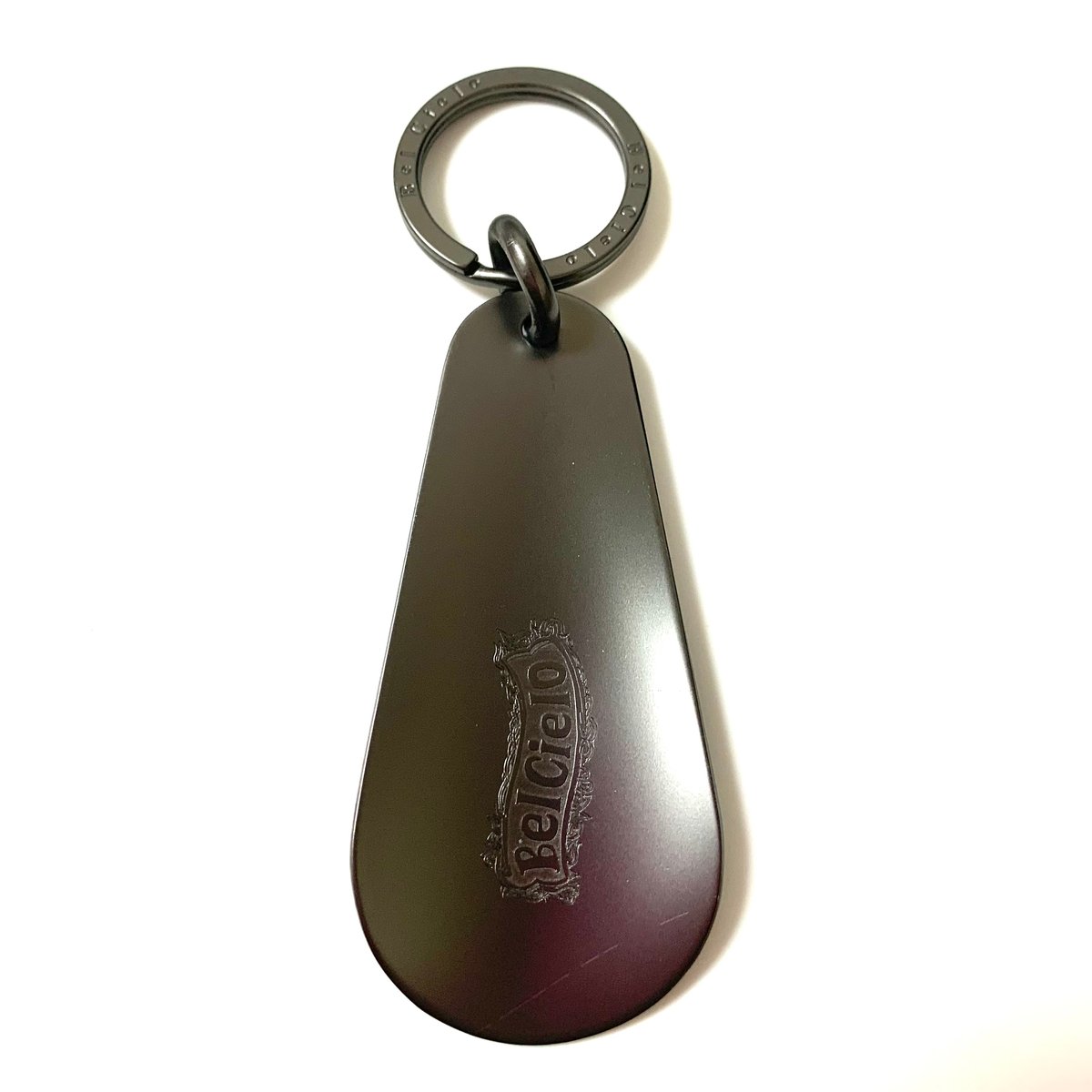 Bel Cielo 真鍮製 スモールシューホーン キーホルダー ブラック | RYANS