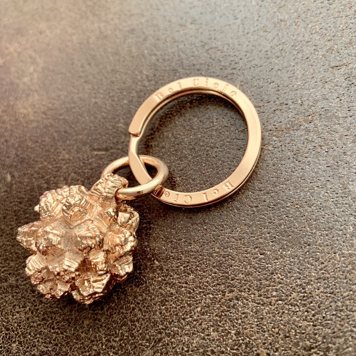 Bel Cielo 真鍮製 亀甲竜キーホルダー ピンクゴールド BKK03 | RYANS