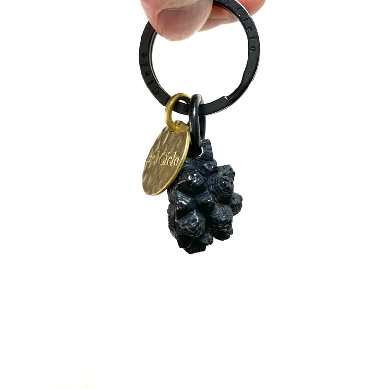 亀甲竜+キーホルダー Bel Cielo 真鍮製 亀甲竜キーホルダー プミアムブラック BKK02